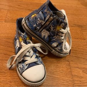 Skechers x Star Wars High Top Sneakers Boys Size 9 Blue White